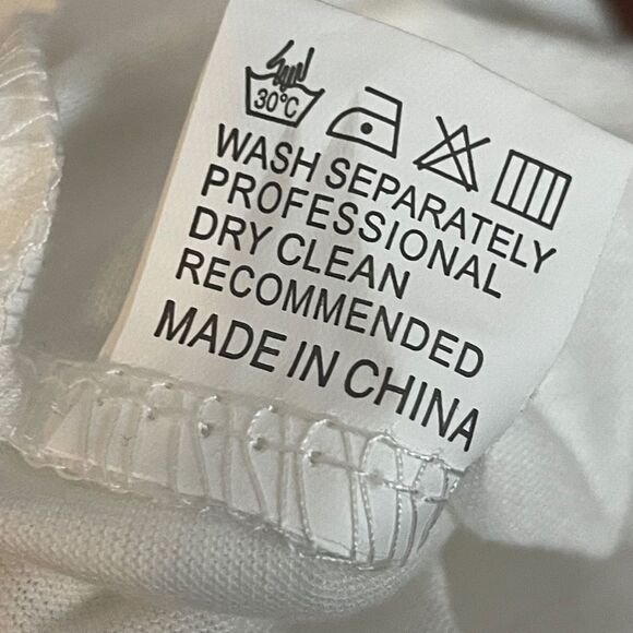 Sleeveless Black White Blue Butterfly Dress Rayon Blend, size Medium - Picture 11 of 13